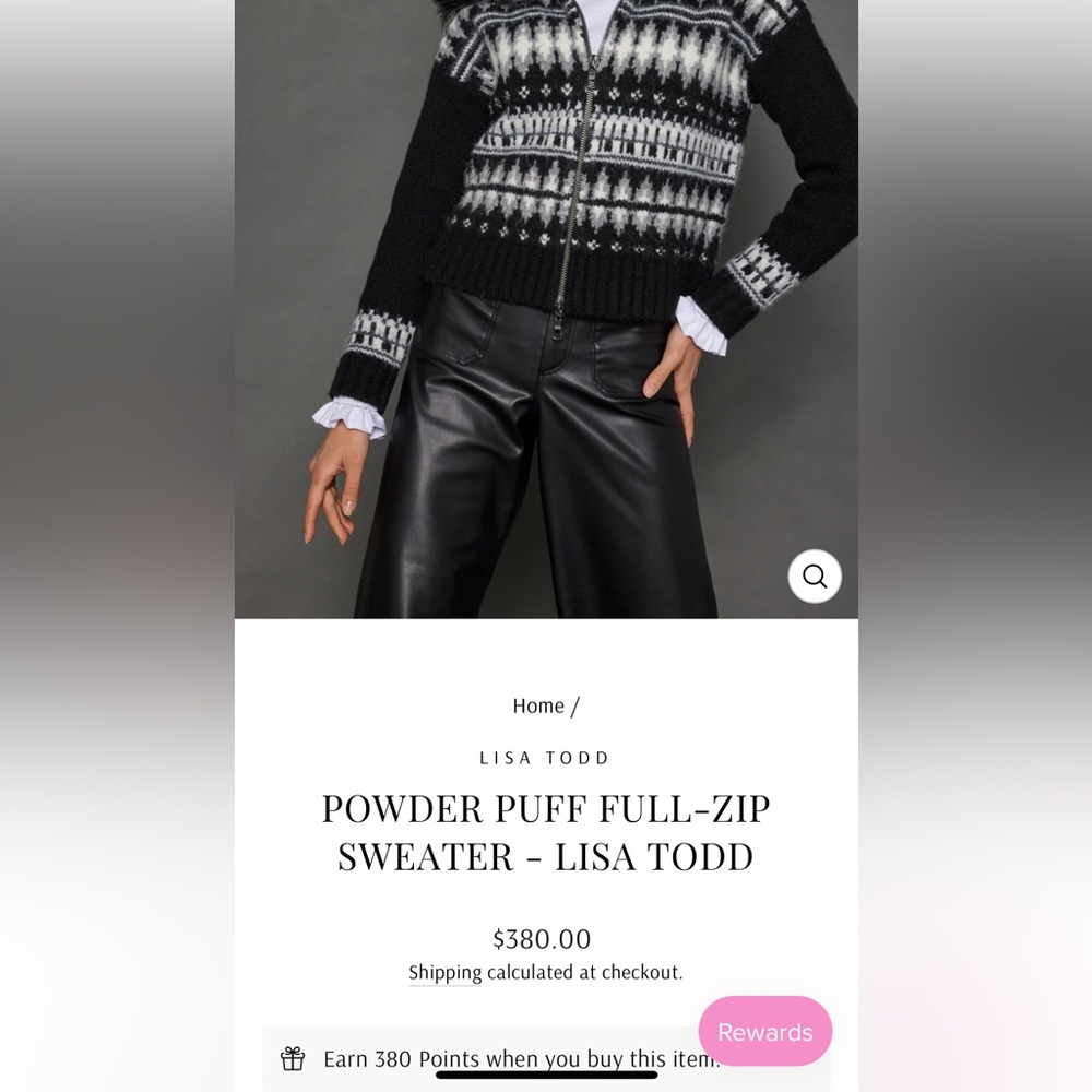 Lisa Todd Black and White Knit Sweater - Picture 6 of 6